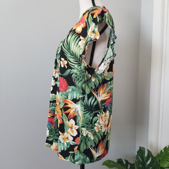 Anne Carson tropical tunic M - Picture 4 of 8